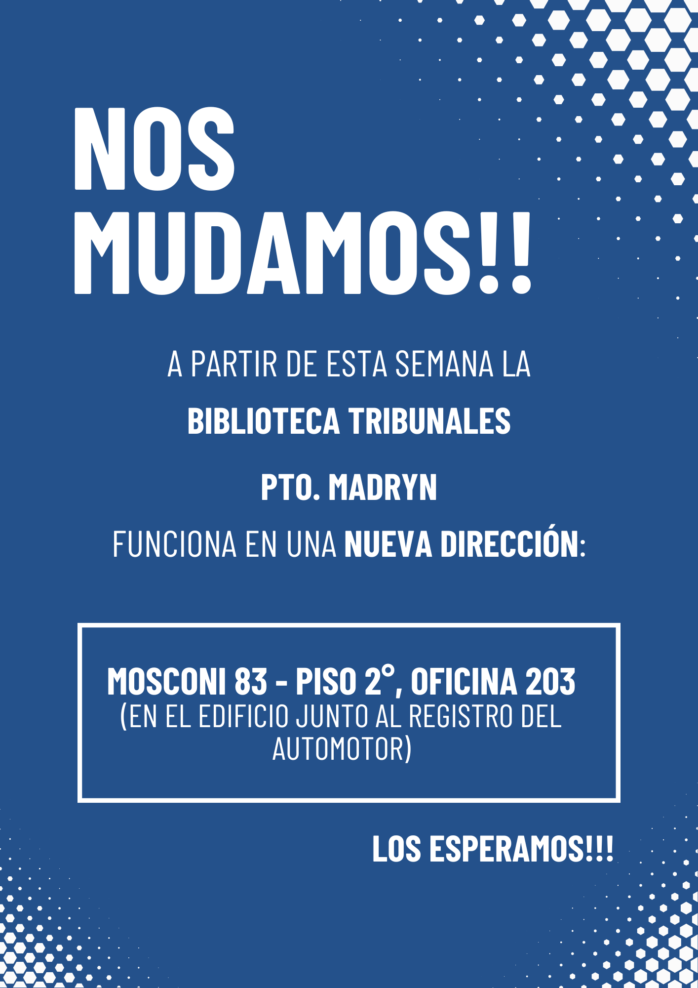 Nos mudamos