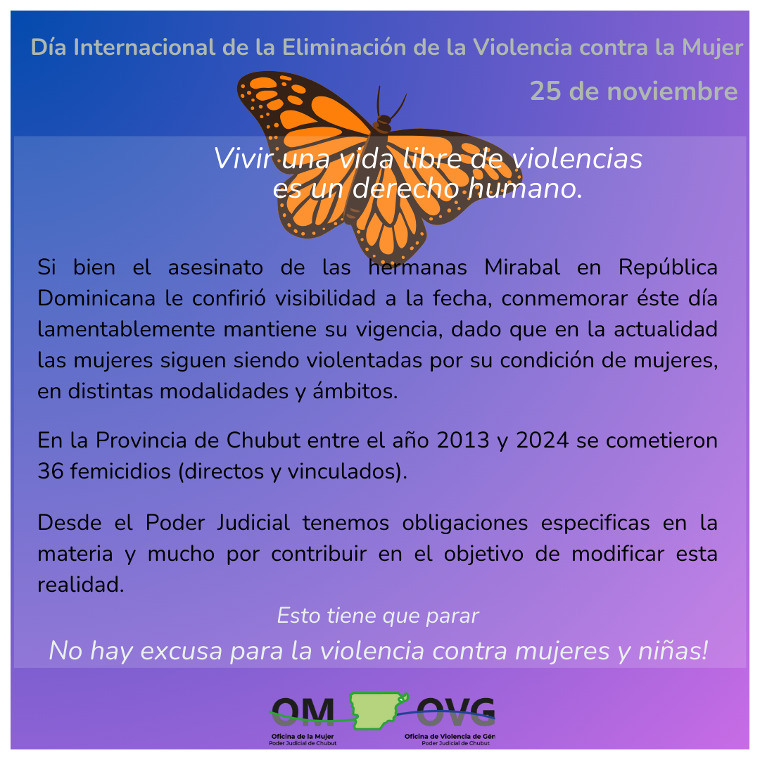 25N día de la No violencia contra la mujer