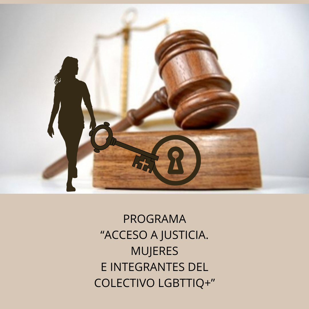 PROGRAMA ACCESO A JUSTICIA. MUJERES E INTEGRANTES DEL COLECTIVO LGBTTIQ